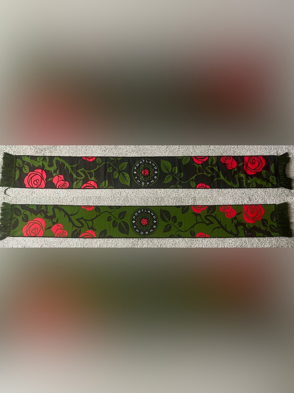 Portland Thorns Rose Bush Soccer Scarf